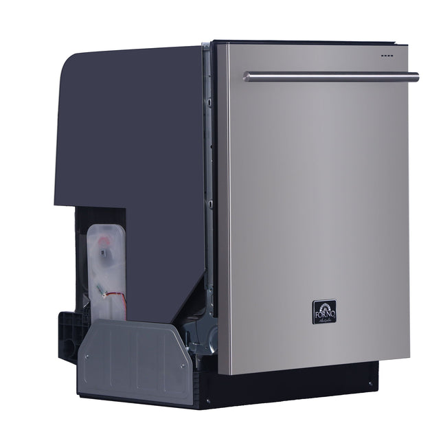 Lucente 24" Built-in Tall Tub Dishwasher, 49 dBA, Fingerprint-Resistant, Delay Start, Third Rack, 14 Place Settings, ENERGY STAR, Stainless Steel FORNO