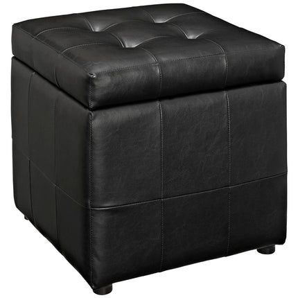 Modway EEI-1044 Volt Storage Upholstered Vinyl Ottoman Modway