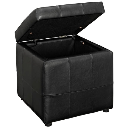 Modway EEI-1044 Volt Storage Upholstered Vinyl Ottoman Modway