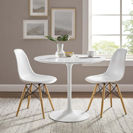 Modway EEI-1116 Lippa 36" Round Wood Dining Table Modway