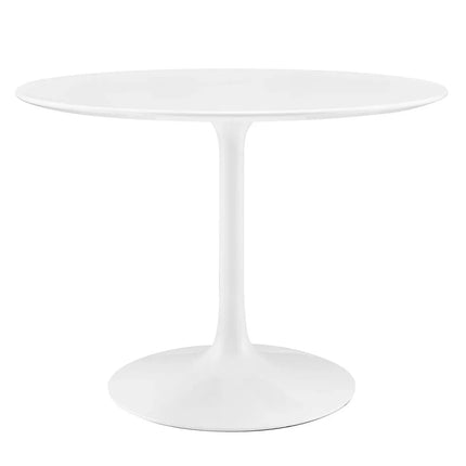 Modway EEI-1117-WHI Lippa 40" Round Wood Dining Table White Modway
