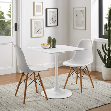 Modway EEI-1123 Lippa 28" Square Wood Dining Table Modway