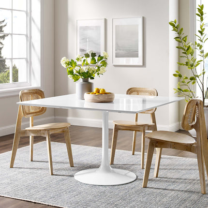 Modway EEI-1125 Lippa 48" Square Wood Dining Table Modway