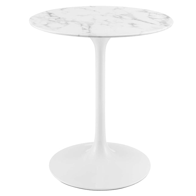 Modway EEI-1128 Lippa 28" Round Faux Marble Dining Table Modway