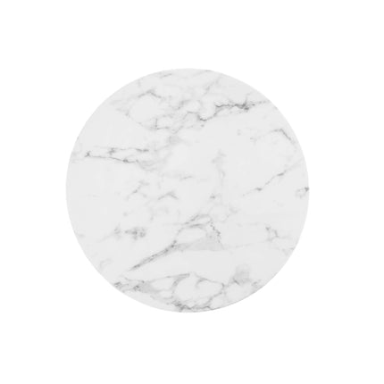 Modway EEI-1128 Lippa 28" Round Faux Marble Dining Table Modway