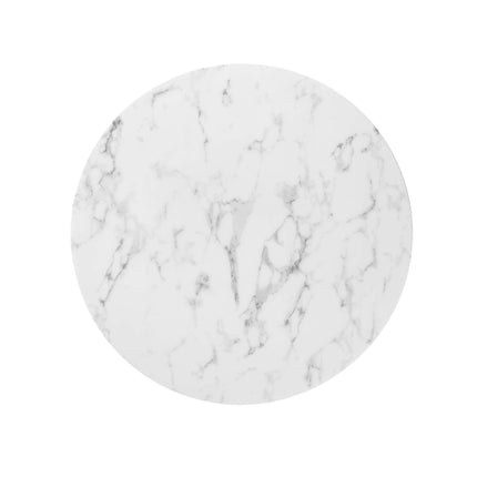 Modway EEI-1129 Lippa 36" Round Faux Marble Dining Table Modway