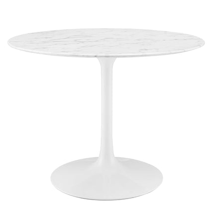 Modway EEI-1130 Lippa 40" Round Faux Marble Dining Table Modway