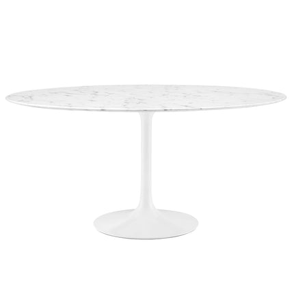 Modway EEI-1133 Lippa 60" Round Faux Marble Dining Table Modway