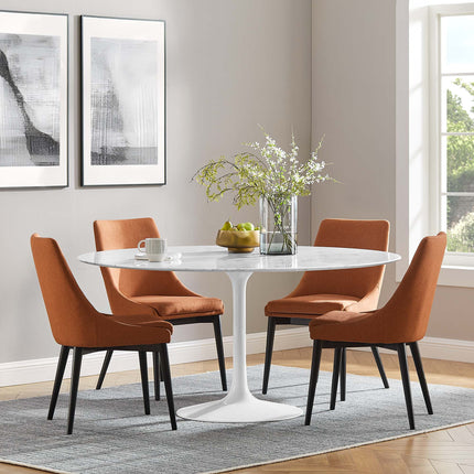 Modway EEI-1133 Lippa 60" Round Faux Marble Dining Table Modway