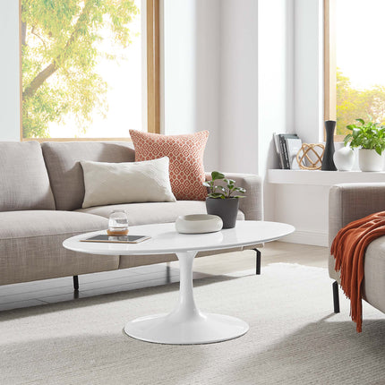 Modway EEI-1139 Lippa 42" Oval Wood Coffee Table Modway