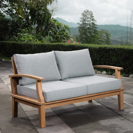 Modway EEI-1144 Marina Outdoor Patio Teak Loveseat Modway
