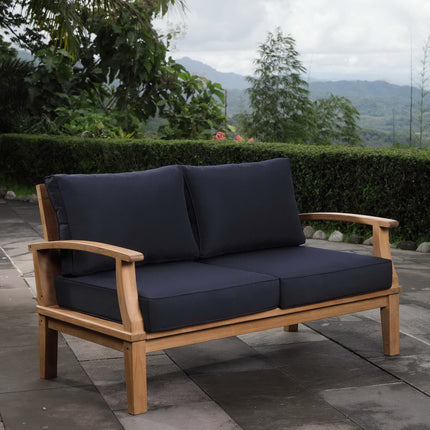 Modway EEI-1144 Marina Outdoor Patio Teak Loveseat Modway