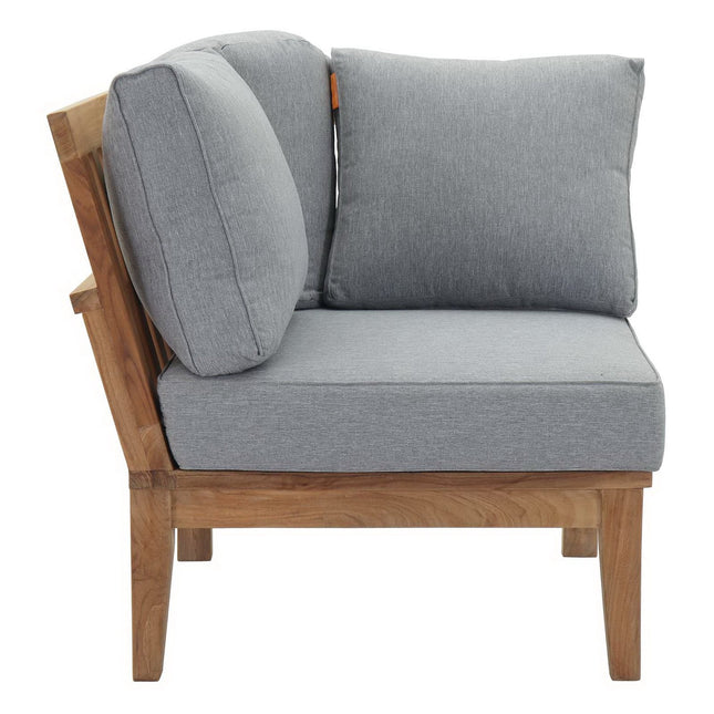 Modway EEI-1146 Marina Outdoor Patio Teak Corner Sofa Modway