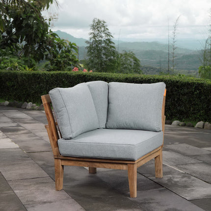 Modway EEI-1146 Marina Outdoor Patio Teak Corner Sofa Modway