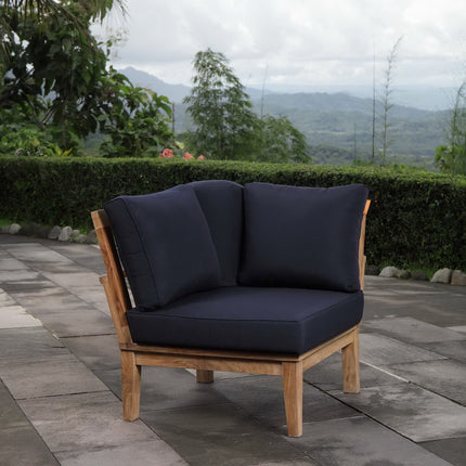 Modway EEI-1146 Marina Outdoor Patio Teak Corner Sofa Modway