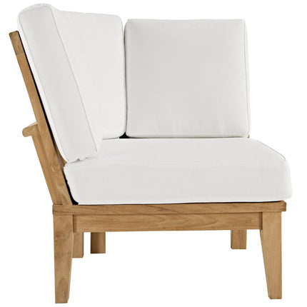 Modway EEI-1146 Marina Outdoor Patio Teak Corner Sofa Modway