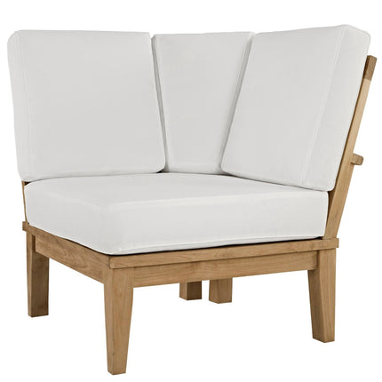 Modway EEI-1146 Marina Outdoor Patio Teak Corner Sofa Modway