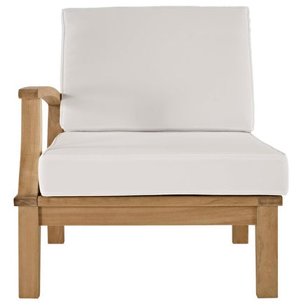 Modway EEI-1148 Marina Outdoor Patio Teak Left-Facing Sofa Modway