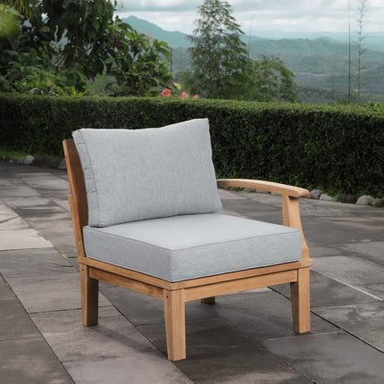 Modway EEI-1149 Marina Outdoor Patio Teak Right-Facing Sofa Modway
