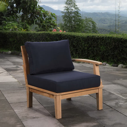 Modway EEI-1149 Marina Outdoor Patio Teak Right-Facing Sofa Modway