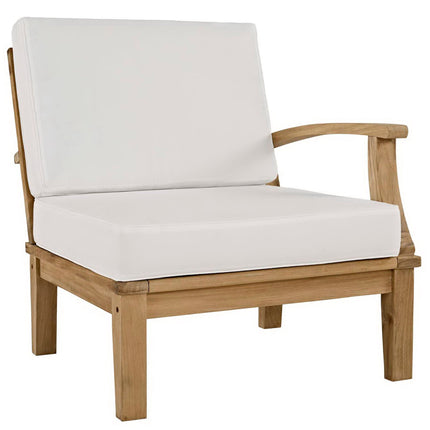 Modway EEI-1149 Marina Outdoor Patio Teak Right-Facing Sofa Modway