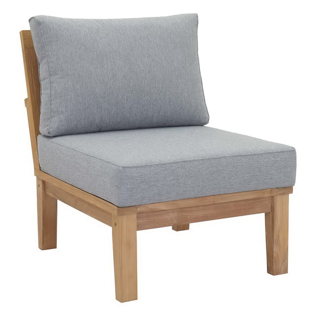 Modway EEI-1150 Marina Armless Outdoor Patio Teak Sofa Modway