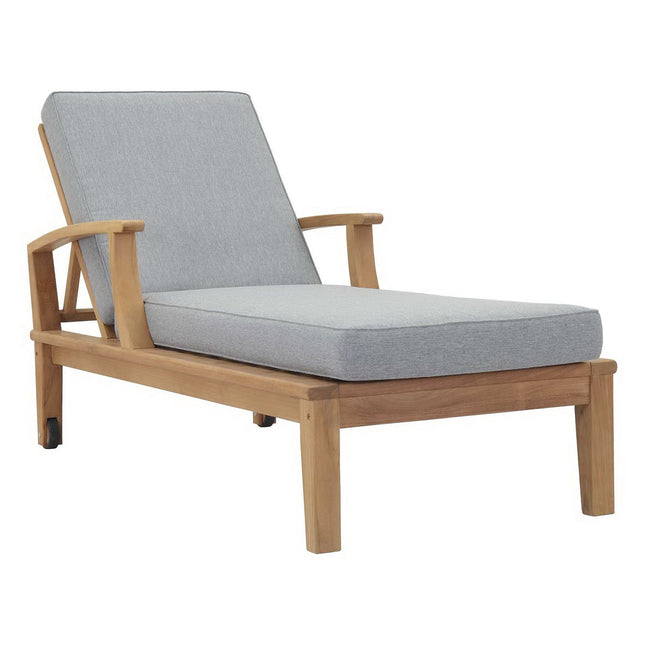 Modway EEI-1151 Marina Outdoor Patio Teak Single Chaise Modway