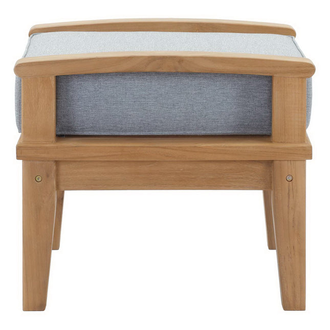 Modway EEI-1152 Marina Outdoor Patio Teak Ottoman Modway