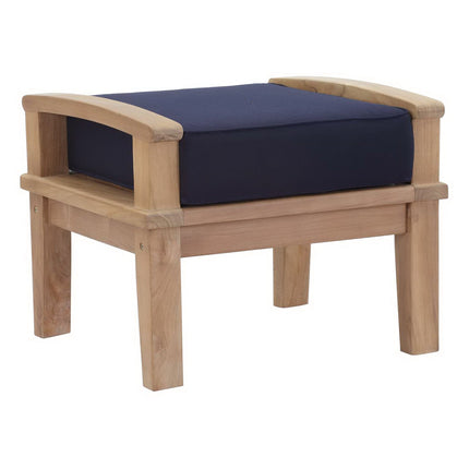 Modway EEI-1152 Marina Outdoor Patio Teak Ottoman Modway