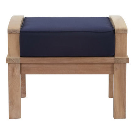 Modway EEI-1152 Marina Outdoor Patio Teak Ottoman Modway