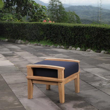 Modway EEI-1152 Marina Outdoor Patio Teak Ottoman Modway