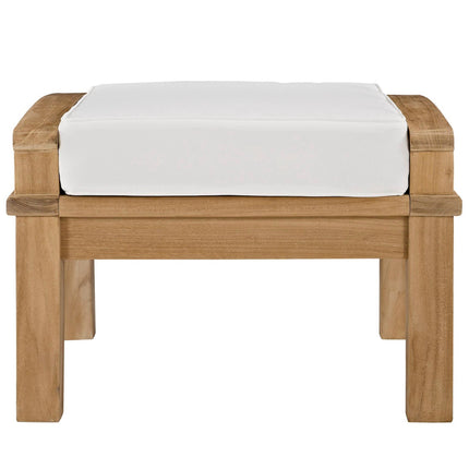 Modway EEI-1152 Marina Outdoor Patio Teak Ottoman Modway
