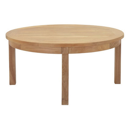 Modway EEI-1153 Marina Outdoor Patio Teak Round Coffee Table Modway