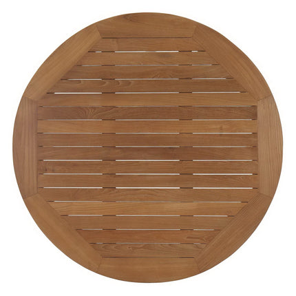 Modway EEI-1153 Marina Outdoor Patio Teak Round Coffee Table Modway