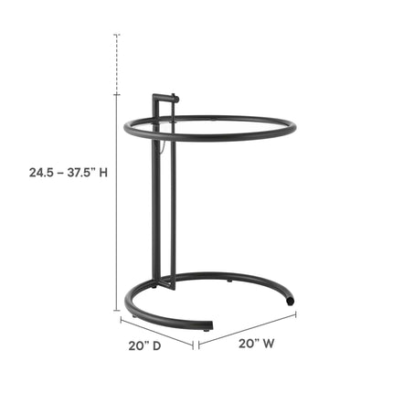 Modway EEI-125 Eileen Gray Metal Side Table Modway