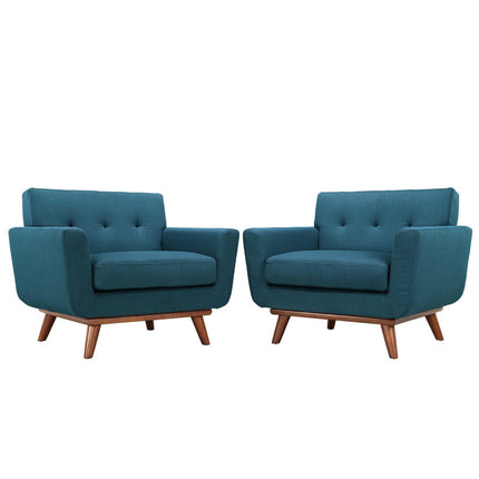 Modway EEI-1284 Engage Wood Armchair Set of 2 Modway