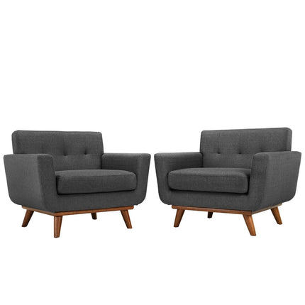 Modway EEI-1284 Engage Wood Armchair Set of 2 Modway