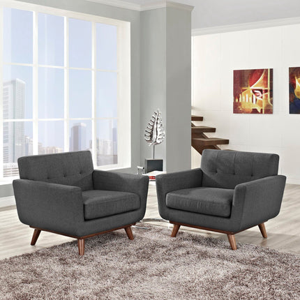 Modway EEI-1284 Engage Wood Armchair Set of 2 Modway