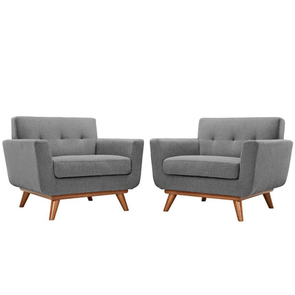 Modway EEI-1284 Engage Wood Armchair Set of 2 Modway