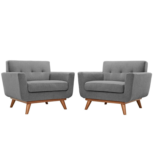 Modway EEI-1284 Engage Wood Armchair Set of 2 Modway
