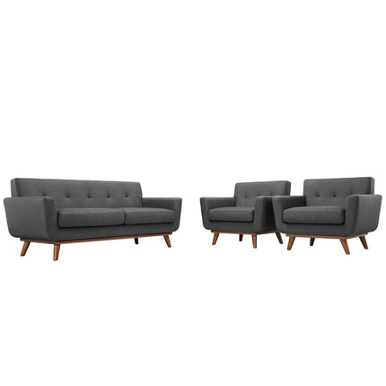 Modway EEI-1347 Engage Armchairs and Loveseat Set of 3 Modway