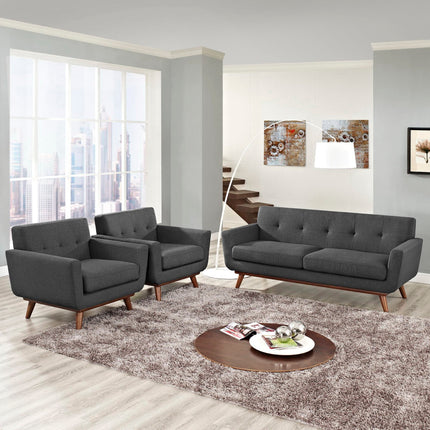 Modway EEI-1347 Engage Armchairs and Loveseat Set of 3 Modway