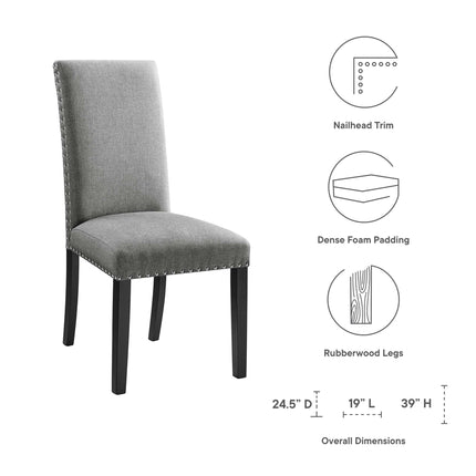 Modway EEI-1384 Parcel Dining Upholstered Fabric Side Chair Modway