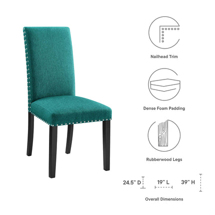 Modway EEI-1384 Parcel Dining Upholstered Fabric Side Chair Modway