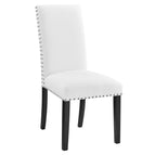 White / Upholstered Fabric