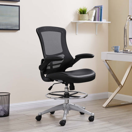 Modway EEI-1422 Attainment Vinyl Drafting Chair Modway