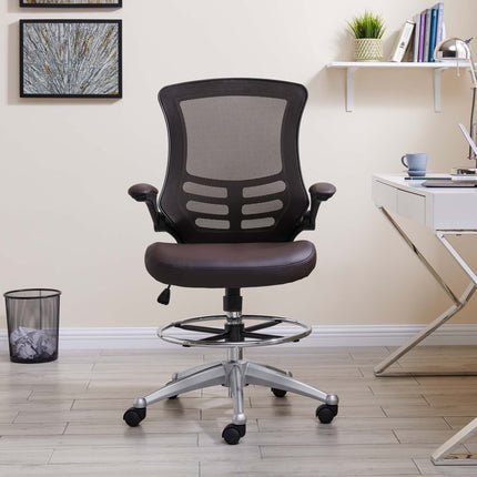 Modway EEI-1422 Attainment Vinyl Drafting Chair Modway