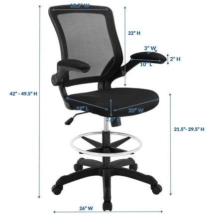 Modway EEI-1423 Veer Drafting Chair Modway