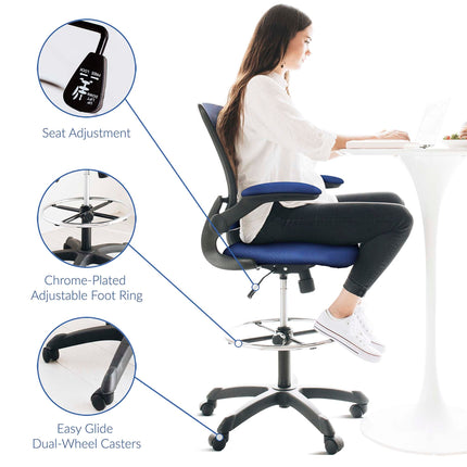 Modway EEI-1423 Veer Drafting Chair Modway