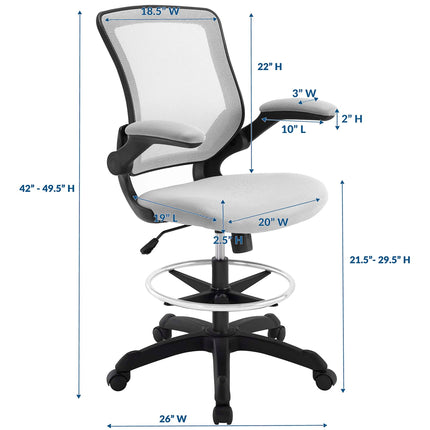 Modway EEI-1423 Veer Drafting Chair Modway